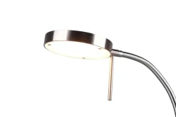 TRIO LED Tischlampe MONZA nickelfarbig