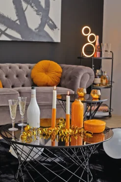 TRIO LED Tischlampe RONDO 45 cm schwarz