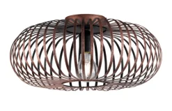TRIO Retrofit Deckenlampe JOHANN braun