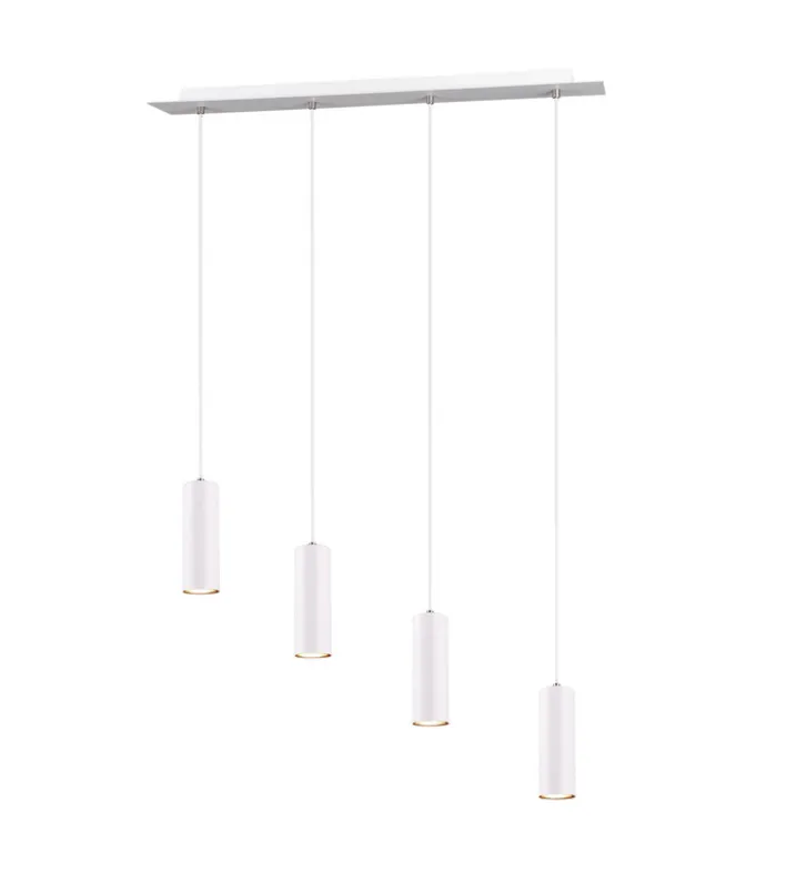 TRIO Retrofit Pendellampe MARLEY 4-flg weiß