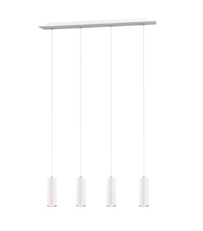TRIO Retrofit Pendellampe MARLEY 4-flg weiß