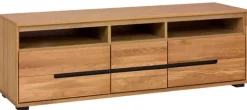 TV-Kommode LOLA 163 x 53 cm Eiche teilmassiv