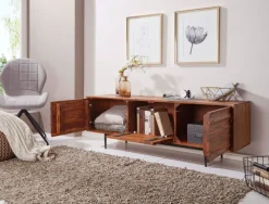 TV-Lowboard 147 x 50 cm braun