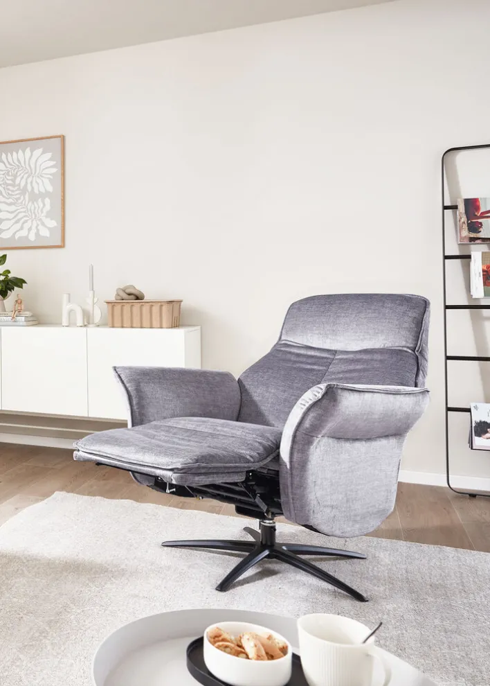 TV-Sessel 8010133 Stoffbezug Grau