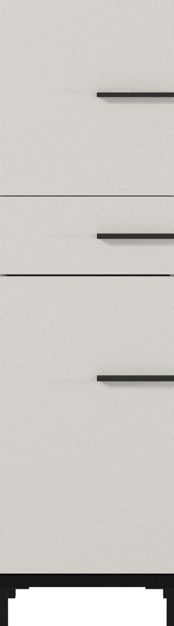 Unterschrank YONKERS 34 x 123 cm Kaschmir/ Nussbaum