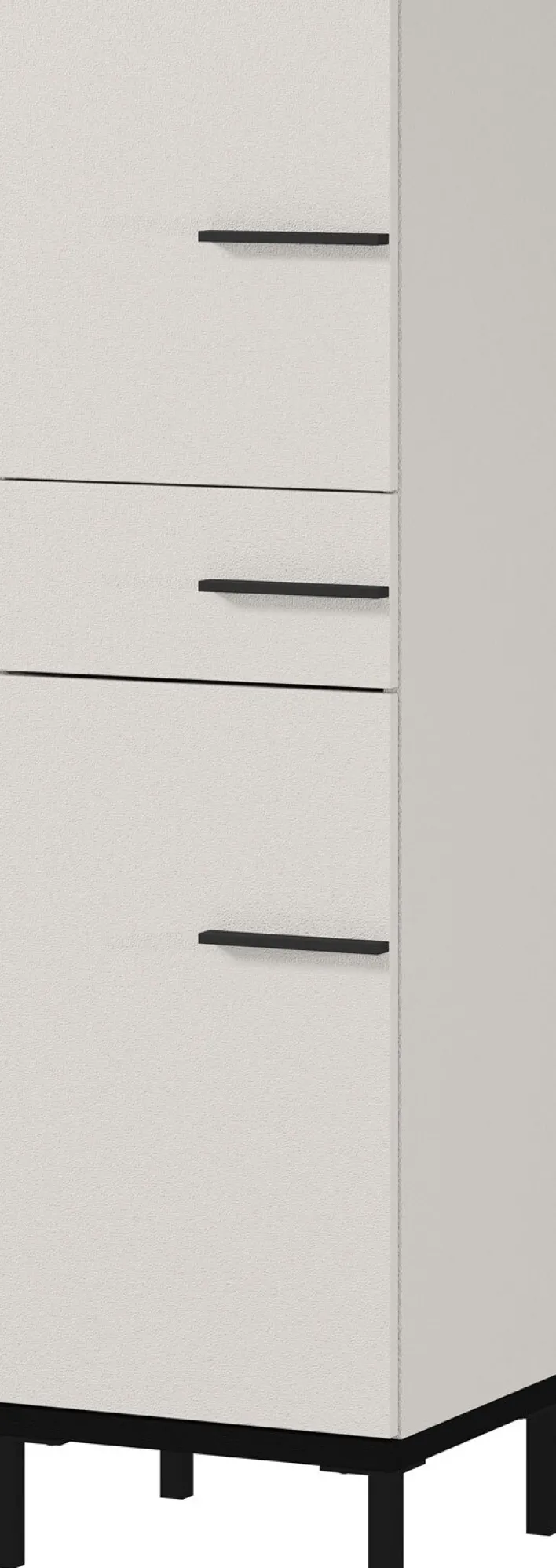 Unterschrank YONKERS 34 x 123 cm Kaschmir/ Nussbaum