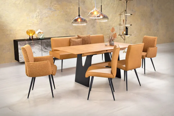 Variano Esszimmerstuhl LADOGA schwarz / gelb