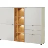 VENJAKOB Highboard ANDIAMO HOME 160 x 139 cm Eiche rustico/ Kristallweiß