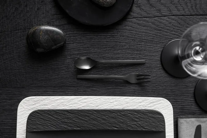 Villeroy & Boch Besteck-Set MANUFACTURE ROCK 16-teilig schwarz