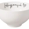 Villeroy & Boch Bol STATEMENT LIEBLINGSMENSCH 470 ml Porzellan weiß
