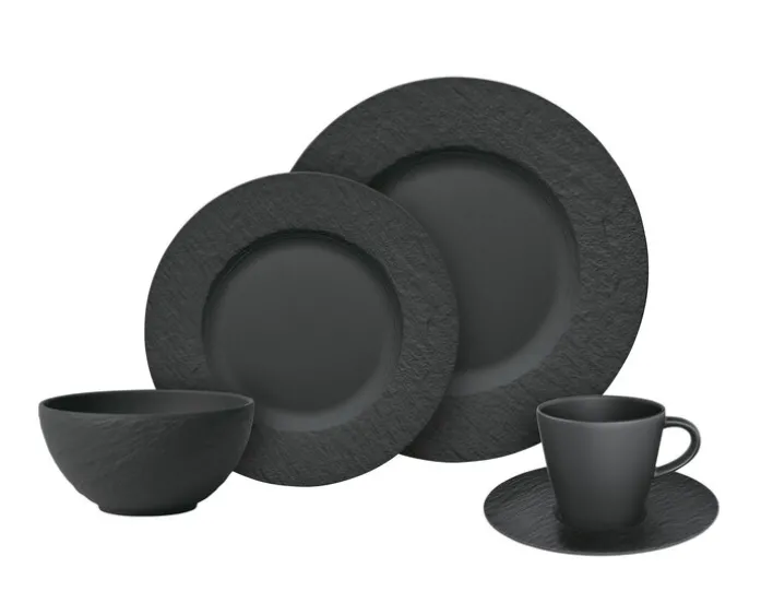 Villeroy & Boch Kombiservice MANUFACTURE ROCK 20-teilig schwarz