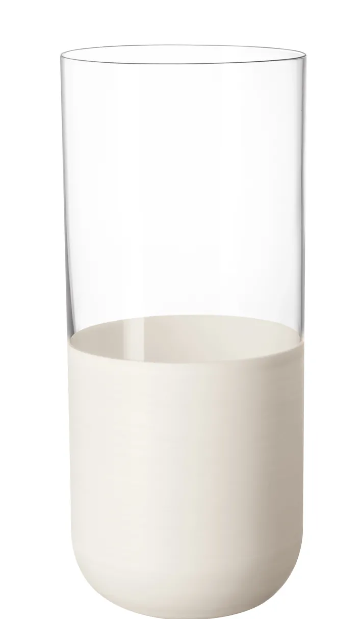 Villeroy & Boch Longdrinkglas MANUFACTURE ROCK BLANC 4er Set weiß matt