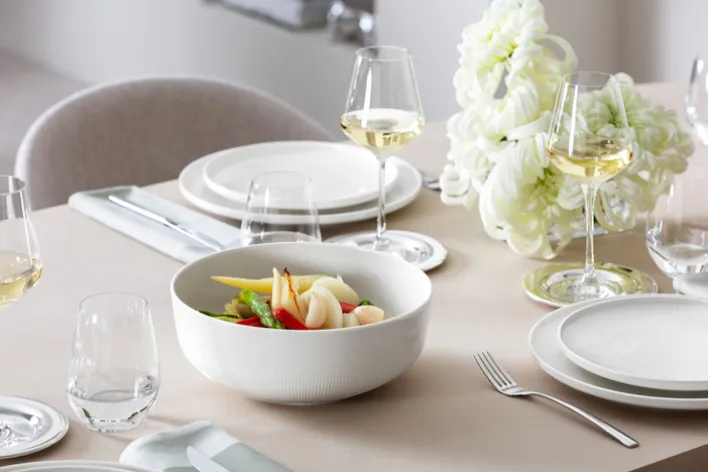 Villeroy & Boch Schüssel AFINA 24 cm Porzellan weiß