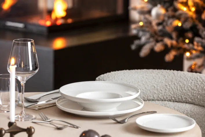 Villeroy & Boch Suppenteller AFINA Porzellan weiß