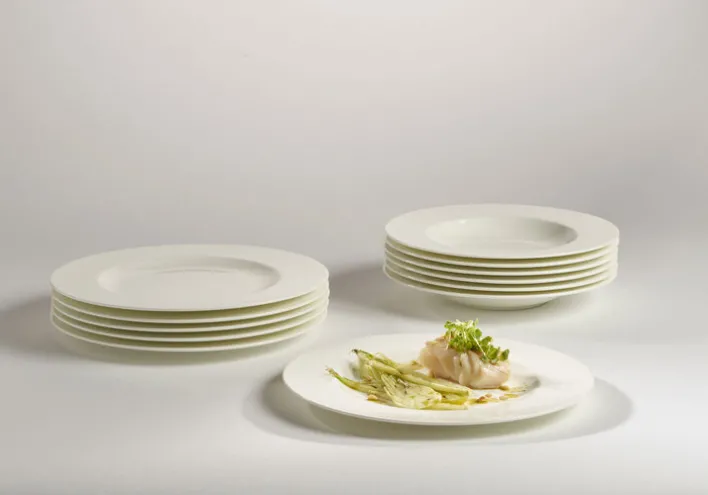 Villeroy & Boch Tafelservice NOBLESSE 12-teilig cremeweiß