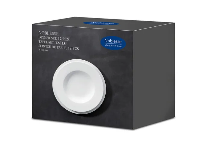 Villeroy & Boch Tafelservice NOBLESSE 12-teilig cremeweiß