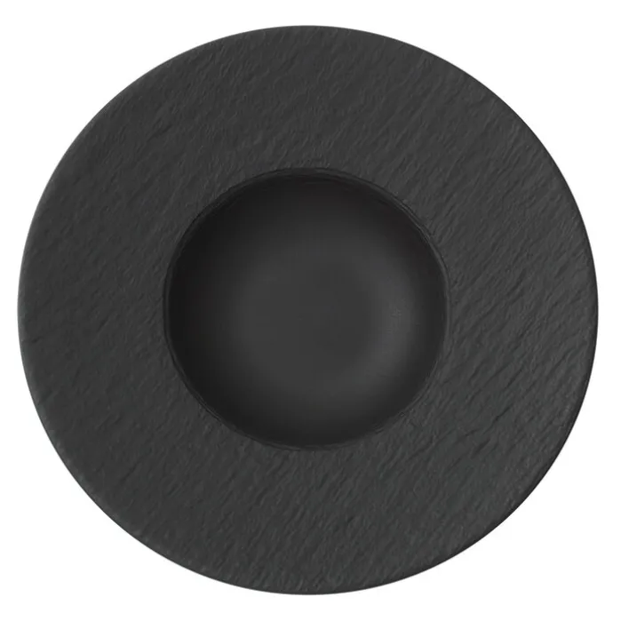 Villeroy & Boch Teller tief /Pastateller Ø 29 cm MANUFACTURE ROCK Schwarzgrau
