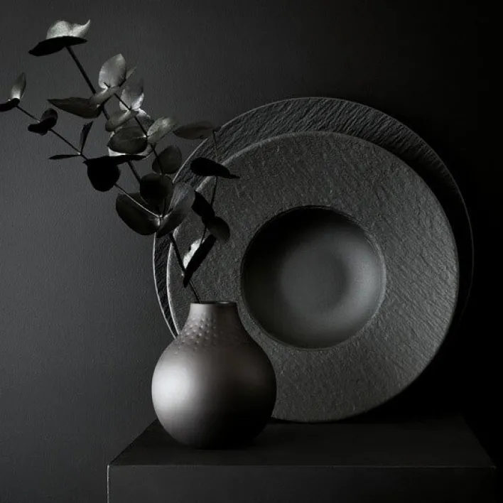 Villeroy & Boch Teller tief /Pastateller Ø 29 cm MANUFACTURE ROCK Schwarzgrau