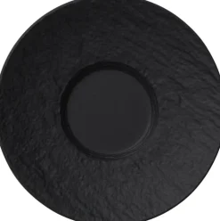 Villeroy & Boch Untertasse MANUFACTURE ROCK 12 cm Porzellan schwarzgrau
