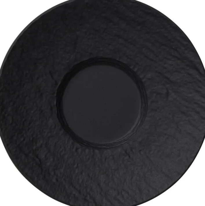 Villeroy & Boch Untertasse MANUFACTURE ROCK 12 cm Porzellan schwarzgrau