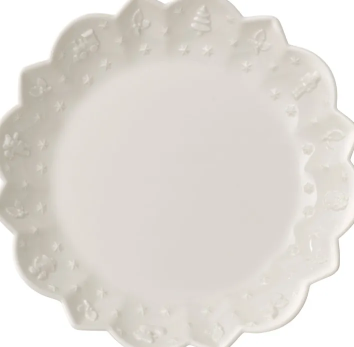 Villeroy & Boch Weihnachtsdeko Schale TOY´s DELIGHT ROYAL CLASSIC 24 cm weiß Relief Weihnachtsmotive