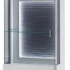 Vitrine AMORA 60 cm NB weiß /anthrazit 3D