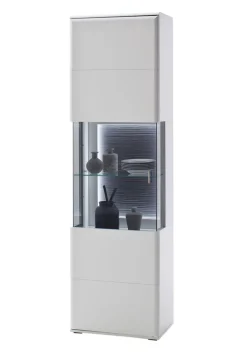 Vitrine AMORA 60 cm NB weiß /anthrazit 3D