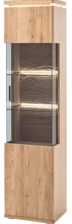 Vitrine BARCELONA R Balkeneiche bianco