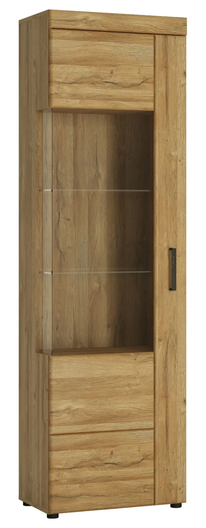 Vitrine CORTINA I 58 x 195 cm Eiche braun