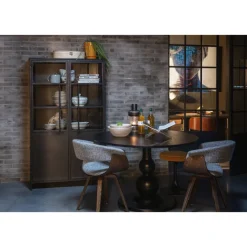 Vitrine EXHIBIT 90 x 170 cm schwarz