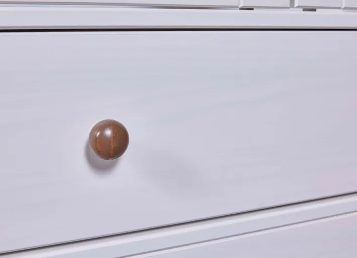 Vitrine JACOB weiß Massivholz