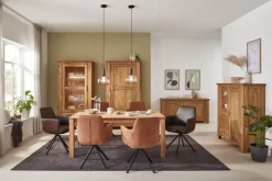 Vitrine LOFT I 104 x 206 cm Eiche braun