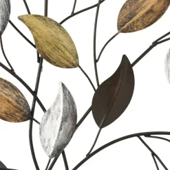 Wanddekoration FAGUSBAUM braun goldfarbig