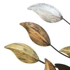 Wanddekoration FAGUSBAUM braun goldfarbig