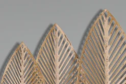 Wandgarderobe ALMA 49 x 35 cm goldfarbig/schwarz