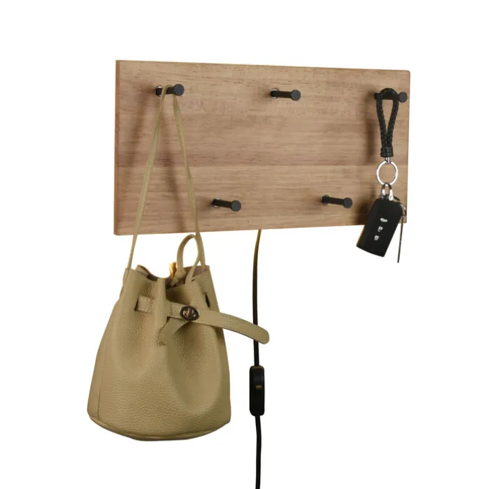 Wandgarderobe SAMANTHA 40x20 cm braun