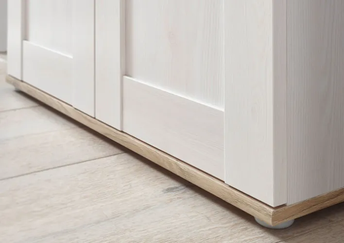 Waschbeckenunterschrank CASA 80 x 66 cm braun/ weiß