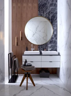 Waschbeckenunterschrank CONCEPT ONE 120 x 48 cm Graphitgrau/ HG weiß