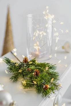 Weihnachten Lichterbündel 48 Micro LEDs WW