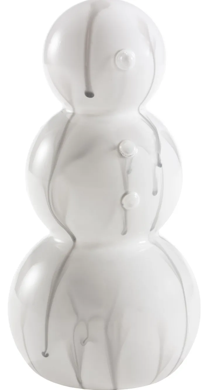Weihnachtsglanz by casaNOVA Deko-Figur Schneemann 18 cm Weiß