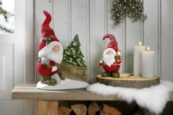 Weihnachtsglanz by casaNOVA Deko-Figur Weihnachtsmann 45 cm Mehrfarbig