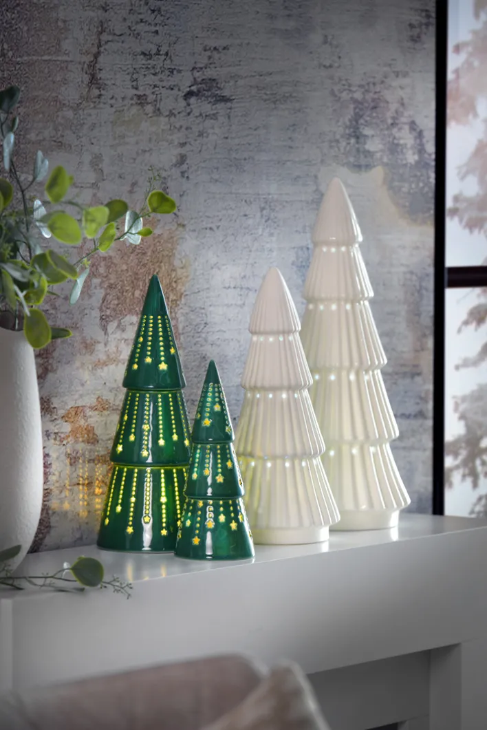 Weihnachtsglanz by casaNOVA LED Tannenbaum30 cm Grün