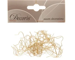 Weihnachtskugel Aufhänger 50 Stück goldfarbig