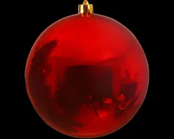 Weihnachtskugel GLANZ XL 20 cm rot