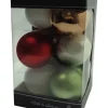 Weihnachtskugel Set 9-tlg. 9 cm mehrfarbig klassisch