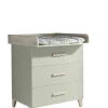 Wickelkommode PRIZZI pastellgrün/ braun