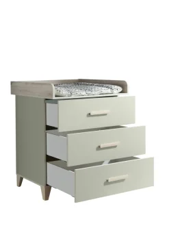 Wickelkommode PRIZZI pastellgrün/ braun