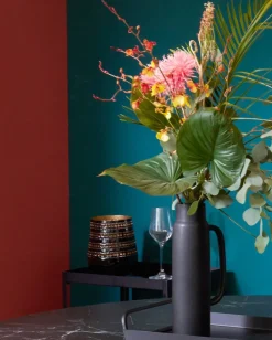 Windlicht MAMOUSH 18 cm schwarz goldfarbig