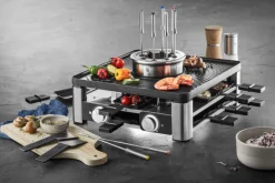 WMF Fondue Raclette Kombi Set LUMERO für 8 Personen 9-teilig