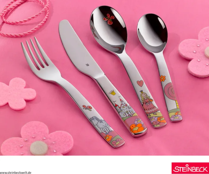 WMF Kindergeschirr-Set PRINZESSIN ANNELI 6-teilig Porzellan/Edelstahl